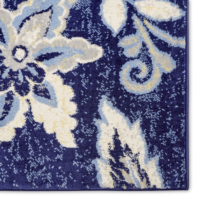 Andover Mills™ Mountview Performance Navy Blue Rug & Reviews Wayfair